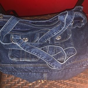 ❌SOLD❌ Denim 2 compartment bag Cargo style